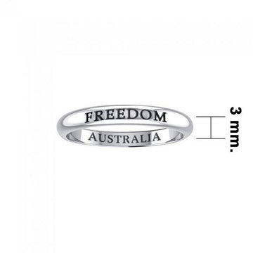 FREEDOM AUSTRALIA Sterling Silver Ring TRI616 - Jewelry